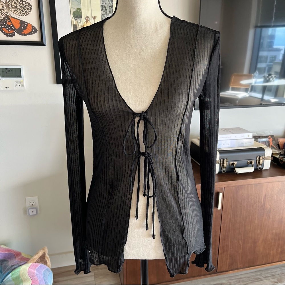 Zara Tie Front Top